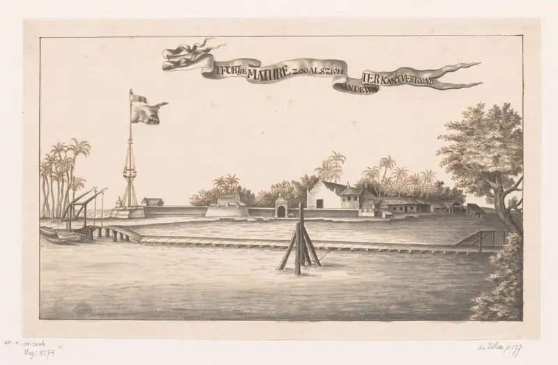 Aanzicht op het fort van Matara Wall Art by anonymous - High-Resolution Digital Print