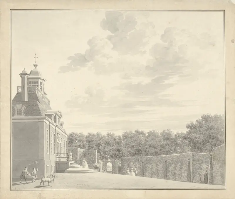 Aanzichten van het landgoed Spieringshoek tussen Schiedam en Vlaardingen Wall Art by Cornelis Pronk - High-Resolution Digital Print