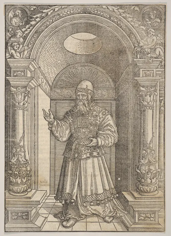 Aaron, from De Biblie uth der uthlegginge Doctoris Martini Luthers Wall Art by Erhard Altdorfer - High-Resolution Digital Print