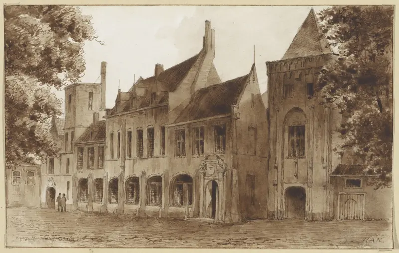 Abdij te Middelburg Wall Art by Hendrik Abraham Klinkhamer - High-Resolution Digital Print