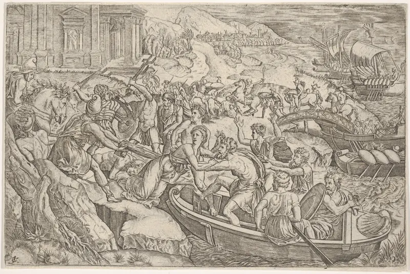 Abduction of Helen Wall Art by Anonymous, French, 16th century - High-Resolution Digital Print