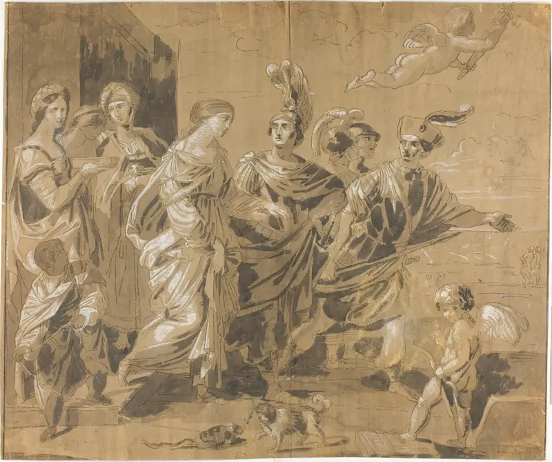 Abduction of Helen Wall Art by Guido Reni - High-Resolution Digital Print