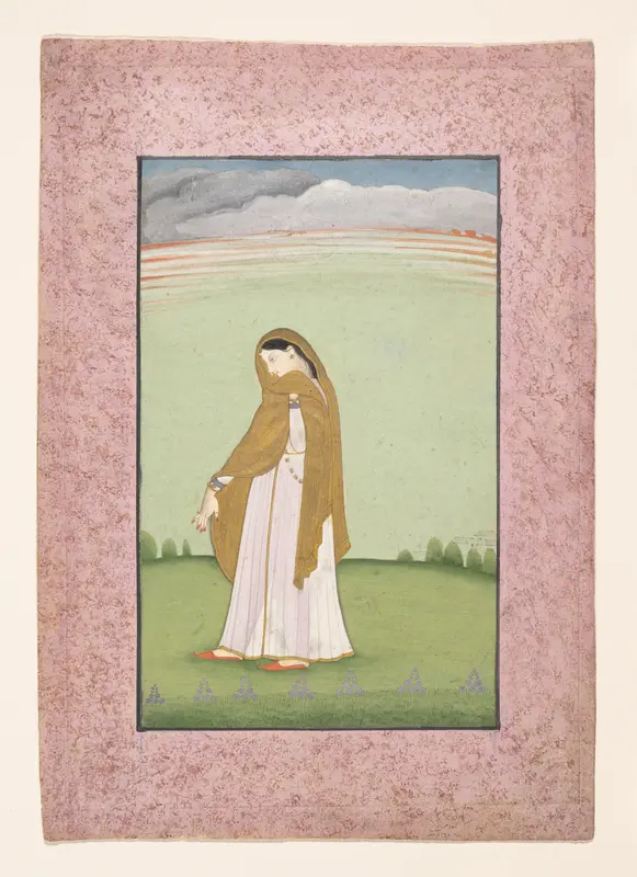 Abhisarika Nayika, a Heroine Longing for Her Lover Wall Art by Unknown - High-Resolution Digital Print