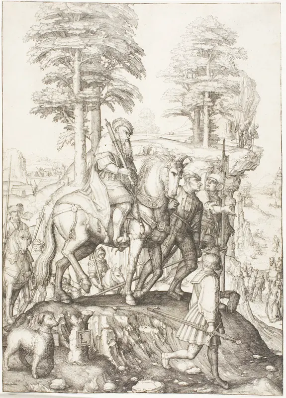 Abigail Before David Wall Art by Lucas van Leyden - High-Resolution Digital Print