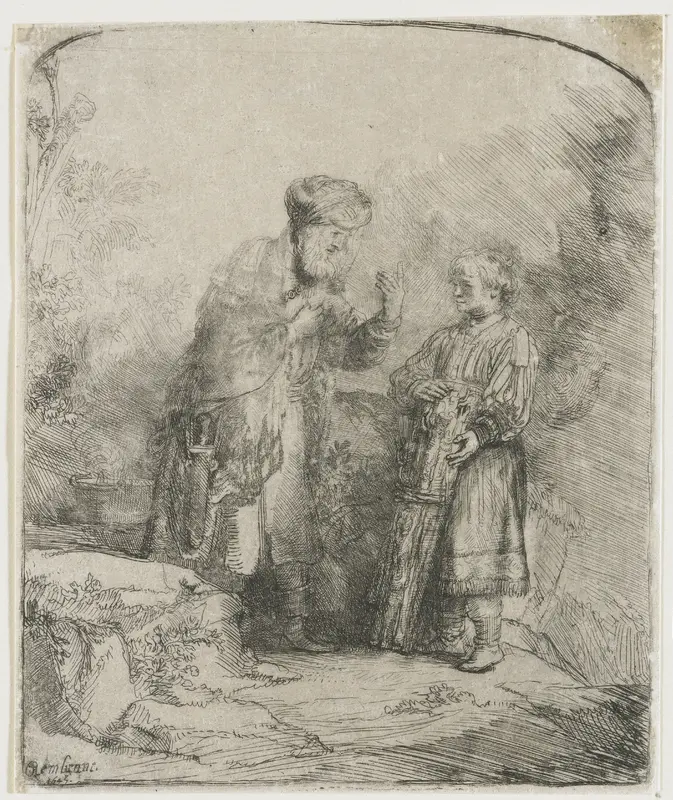 Abraham en Isaac Wall Art by Unknown - High-Resolution Digital Print