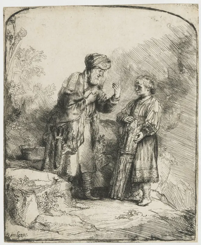 Abraham en Isaak Wall Art by Unknown - High-Resolution Digital Print