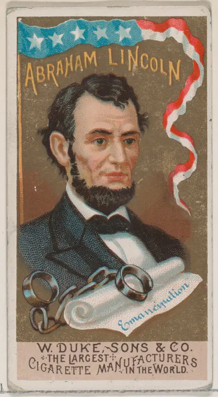 Abraham Lincoln, from the series Great Americans (N76) for Duke brand cigarettes Wall Art by W. Duke, Sons & Co. - High-Resolution Digital Print