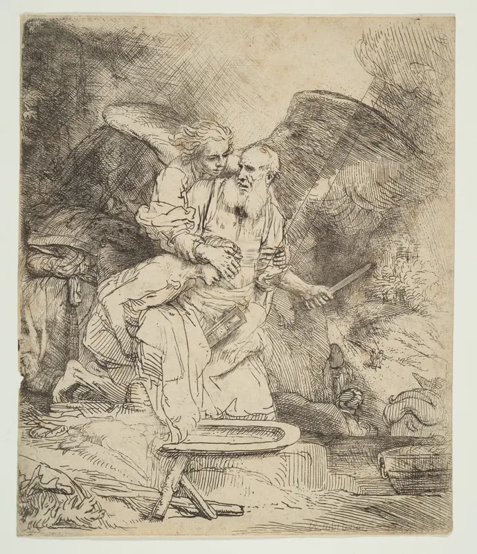 Abraham's Sacrifice Wall Art by Rembrandt (Rembrandt van Rijn) - High-Resolution Digital Print