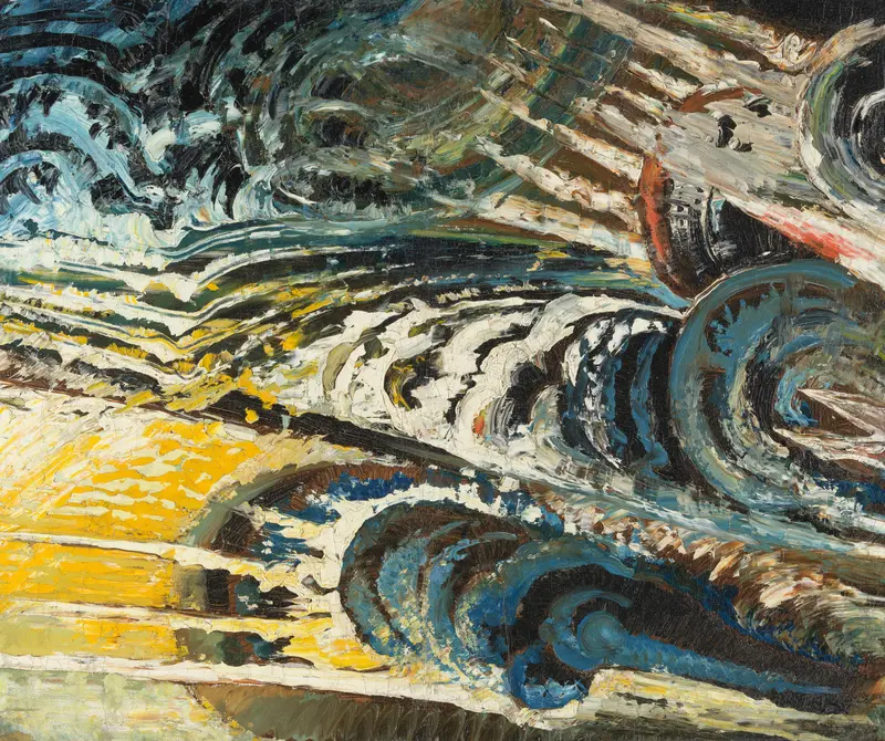 Abstract-futuristische compositie Wall Art by Unknown - High-Resolution Digital Print