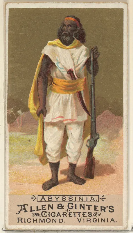 Abyssinia, from the Natives in Costume series (N16) for Allen & Ginter Cigarettes Brands Wall Art by Allen & Ginter - High-Resolution Digital Print