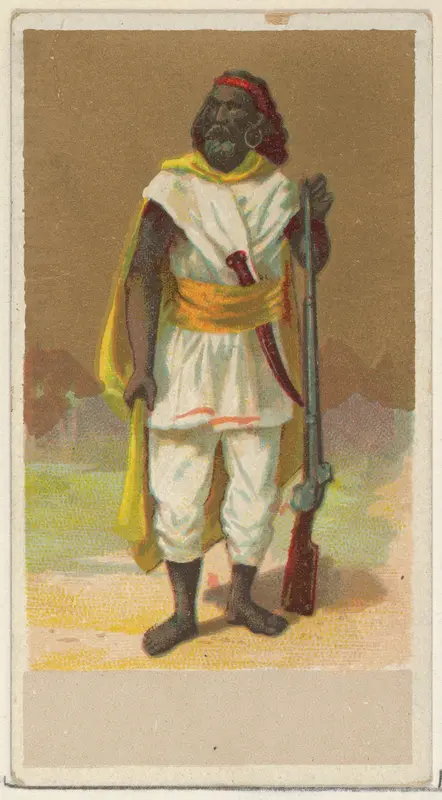 Abyssinia, from the Natives in Costume series (N16), Teofani Issue, for Allen & Ginter Cigarettes Brands Wall Art by Allen & Ginter - High-Resolution Digital Print