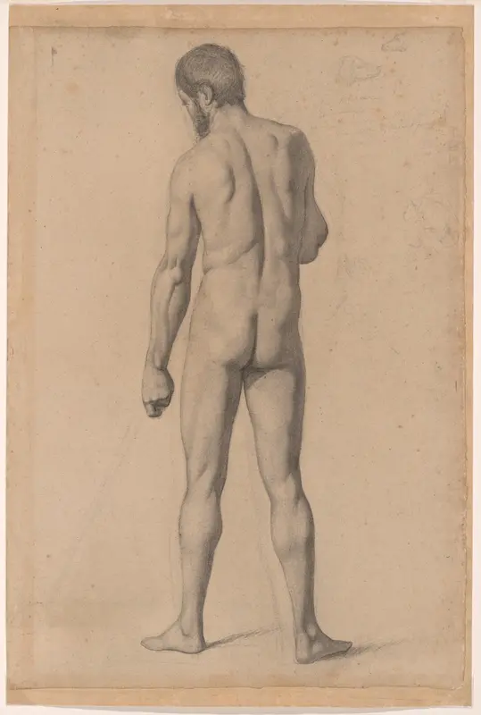 Academic Nude, Seen from the Back Wall Art by Paul Cezanne - High-Resolution Digital Print