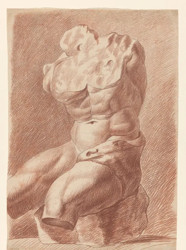 Academiestudie: torso Wall Art by Arnoldus Dirk Felix Tavenraat - High-Resolution Digital Print