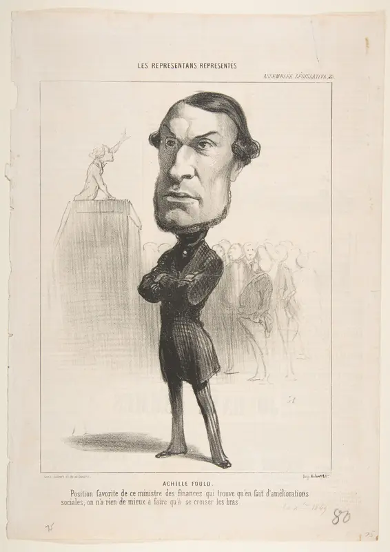 Achille Fould Wall Art by Honoré Daumier - High-Resolution Digital Print