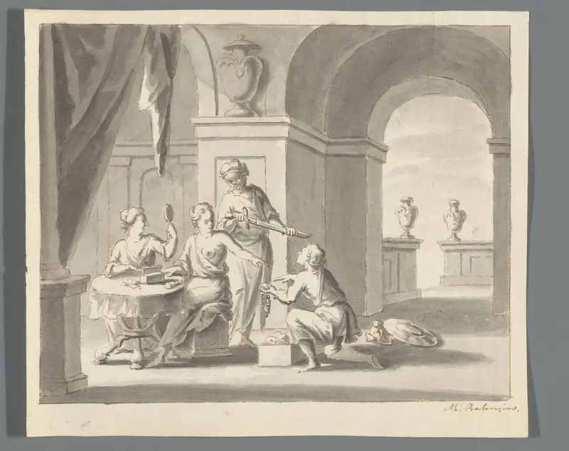 Achilles herkend door de dochters van Lycomedes Wall Art by Unknown - High-Resolution Digital Print