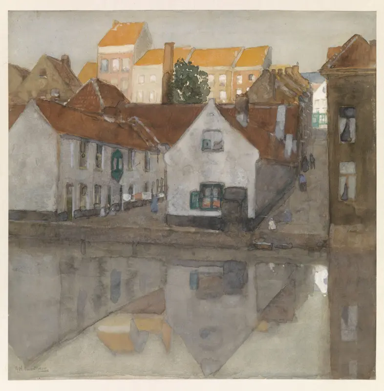 Achterbuurt te Gent Wall Art by Unknown - High-Resolution Digital Print