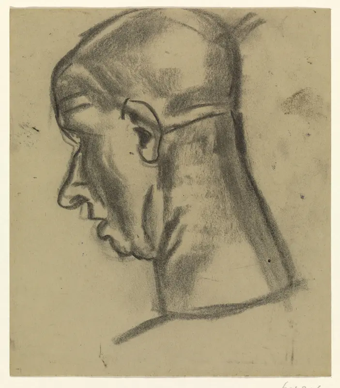 Achterhoofd van een kale man Wall Art by Leo Gestel - High-Resolution Digital Print