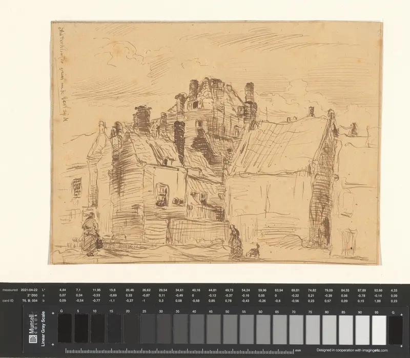 Achterklooster te Rotterdam, gezien van de westzijde Wall Art by Adrianus Johannes Groenewegen - High-Resolution Digital Print