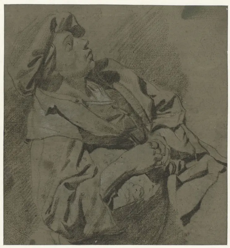 Achterover leunende jongen Wall Art by Cornelis Pietersz. Bega - High-Resolution Digital Print