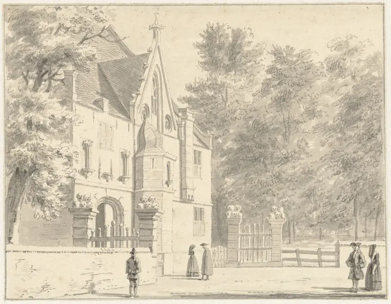 Achterste deel van de Grote kerk te Edam Wall Art by Cornelis Pronk - High-Resolution Digital Print