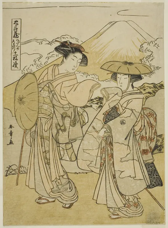Act Eight: Bridal Journey, from the play "Treasury of Loyal Retainers (Chushingura)" Wall Art by Katsukawa Shunsho - High-Resolution Digital Print