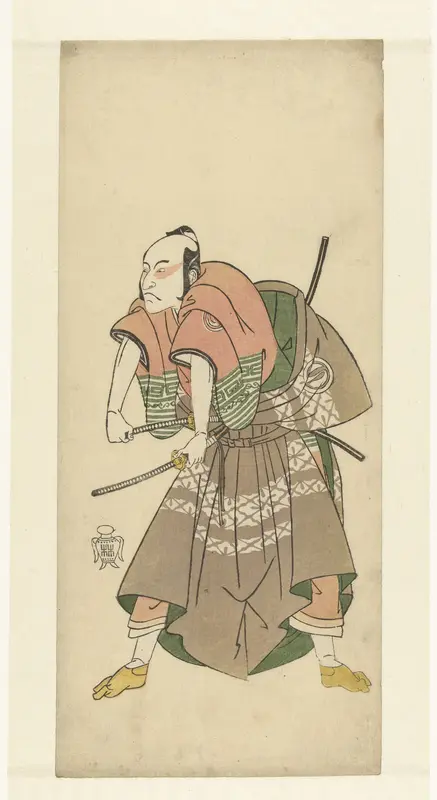 Acteur Sawamura Sojuro II klaar om te vechten Wall Art by Unknown - High-Resolution Digital Print