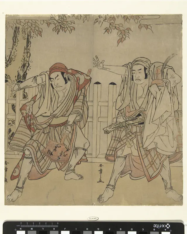 Acteurs Otani Hiroji III en Otani Tomoemon Wall Art by Unknown - High-Resolution Digital Print