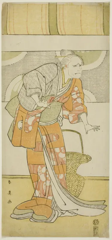 Actor Arashi Ryûzô II as Hachijô in “Pillar Calendar of the Genji and Heike Clans” (“Gempei hashira-goyomi”)
