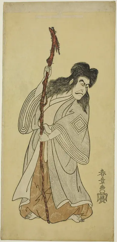 Actor Ichikawa Danjûrô IV as an Immortal Hermit in “Tenjiku Tokubei Turns the Helm toward Home” (“Tenjiku Tokubei kokyô no torikaji”)