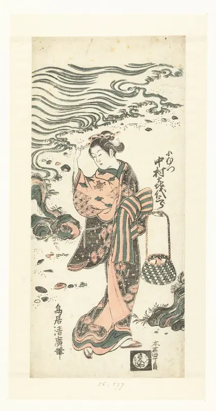 Actor in a Female Role on the Beach Wall Art by Unknown - High-Resolution Digital Print