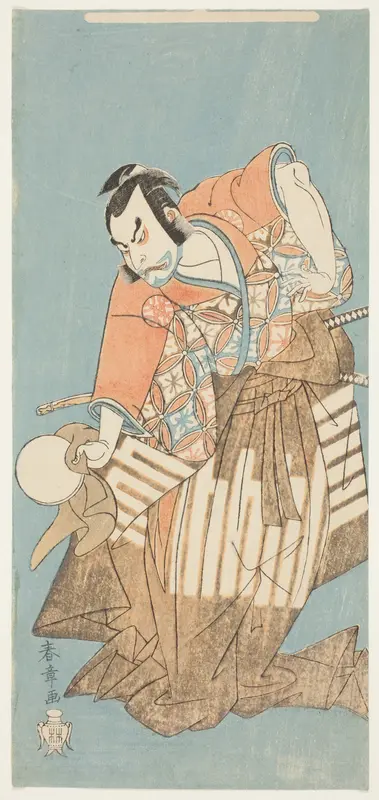 Actor Nakamura Nakazô I as Osada no Tarô in The Genji Clan Now at Its Zenith (Ima o sakari suehiro Genji) Wall Art by Katsukawa Shunsho - High-Resolution Digital Print