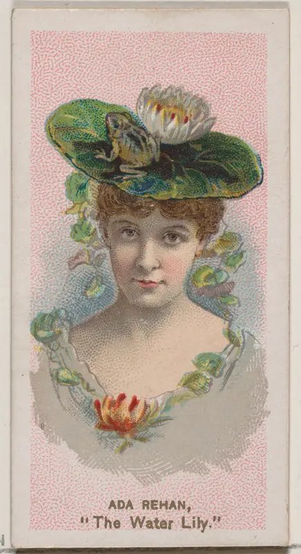 Ada Rehan as "The Water Lily," from the series Fancy Dress Ball Costumes (N73) for Duke brand cigarettes Wall Art by W. Duke, Sons & Co. - High-Resolution Digital Print