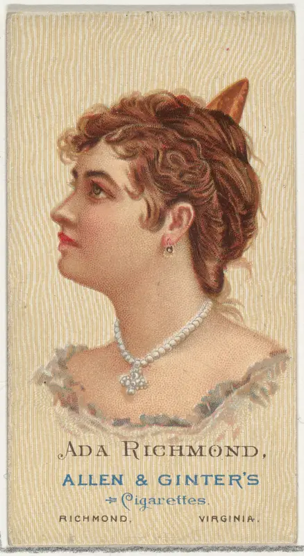 Ada Richmond, from World's Beauties, Series 2 (N27) for Allen & Ginter Cigarettes Wall Art by Allen & Ginter - High-Resolution Digital Print
