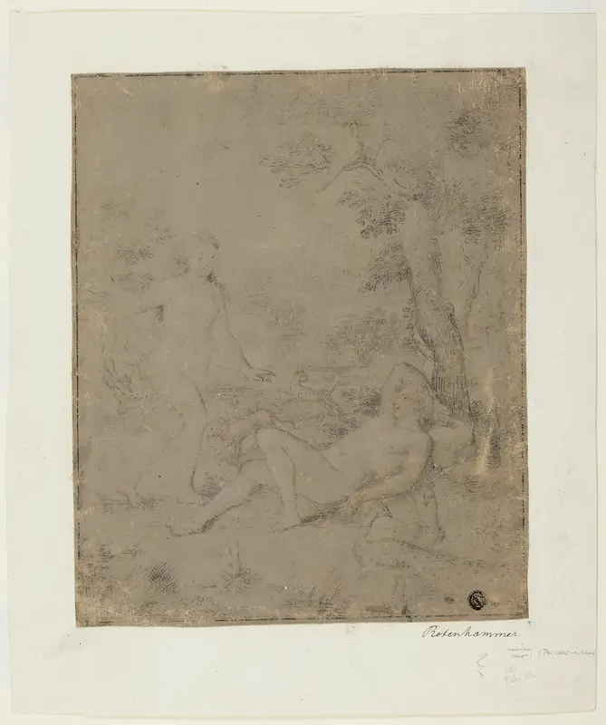 Adam and Eve Wall Art by Unknown artist - High-Resolution Digital Print