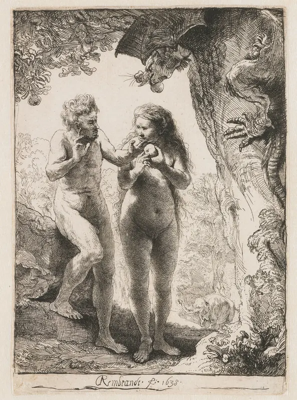 Adam and Eve Wall Art by Unknown - High-Resolution Digital Print