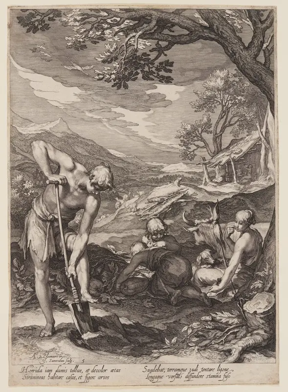 Adam and Eve Working, from History of the First Parents of Man