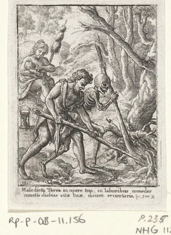 Adam en Eva na de Zondeval Wall Art by Unknown - High-Resolution Digital Print