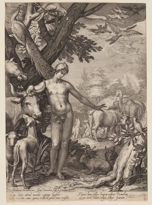 Adam Naming the Animals, from History of the First Parents of Man