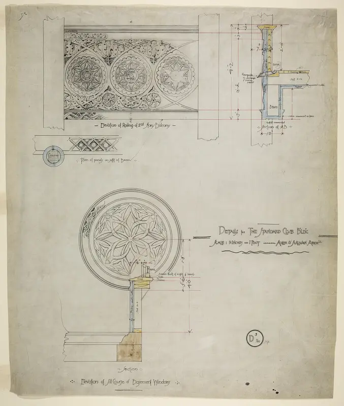 Addition and Alterations, Standard Club , Chicago, Illinois, Details