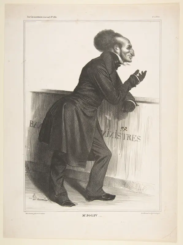 Adolphe Jollivet, published in "La Caricature" Wall Art by Honoré Daumier - High-Resolution Digital Print