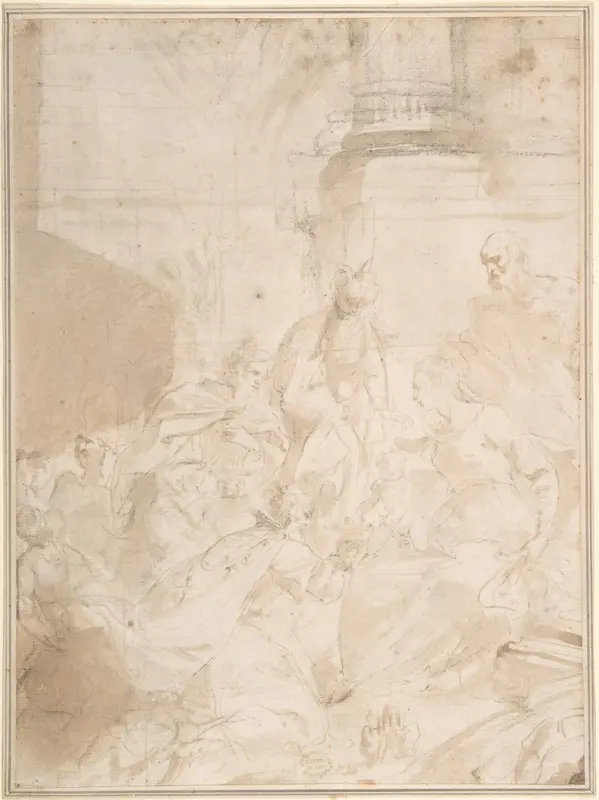 Adoration of the Kings Wall Art by Anonymous, Italian, Roman-Bolognese, 17th century - High-Resolution Digital Print