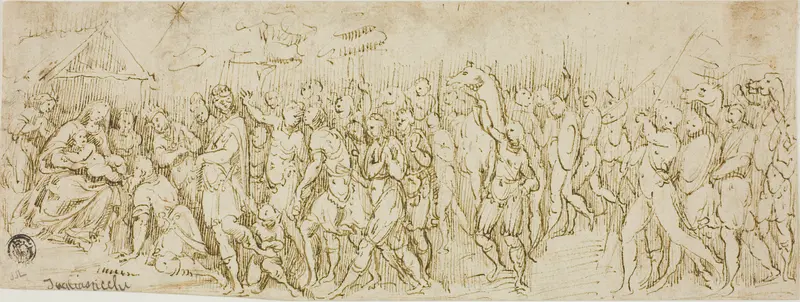 Adoration of the Magi Wall Art by Lattanzio Gambara - High-Resolution Digital Print