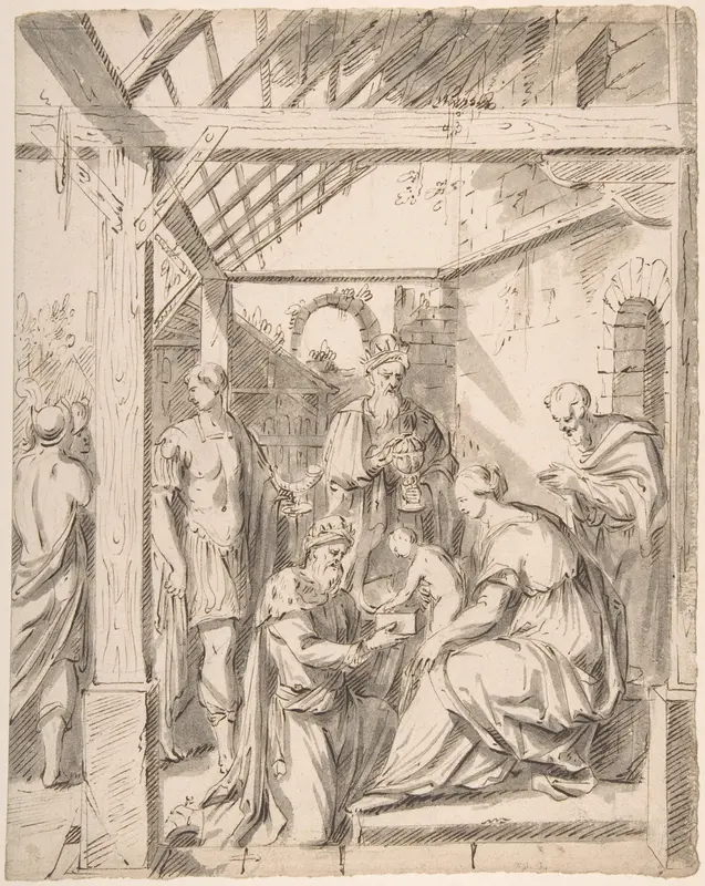 Adoration of the Magi Wall Art by Anonymous, Netherlandish, 16th century - High-Resolution Digital Print