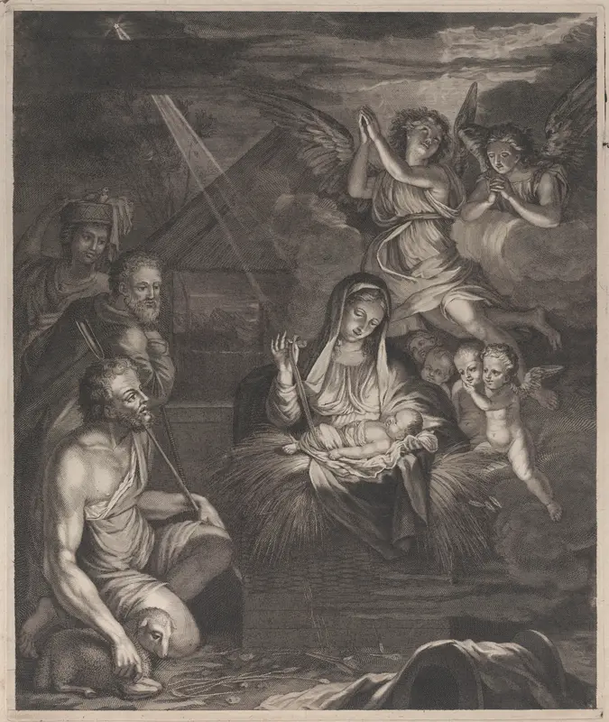 Adoration of the shepherds Wall Art by Anonymous - High-Resolution Digital Print