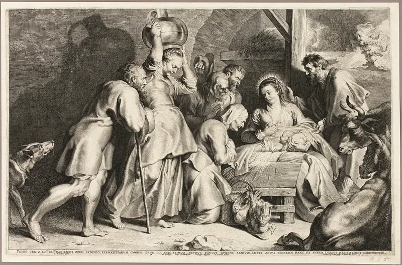 Adoration of the Shepherds Wall Art by Lucas Emil Vorsterman - High-Resolution Digital Print