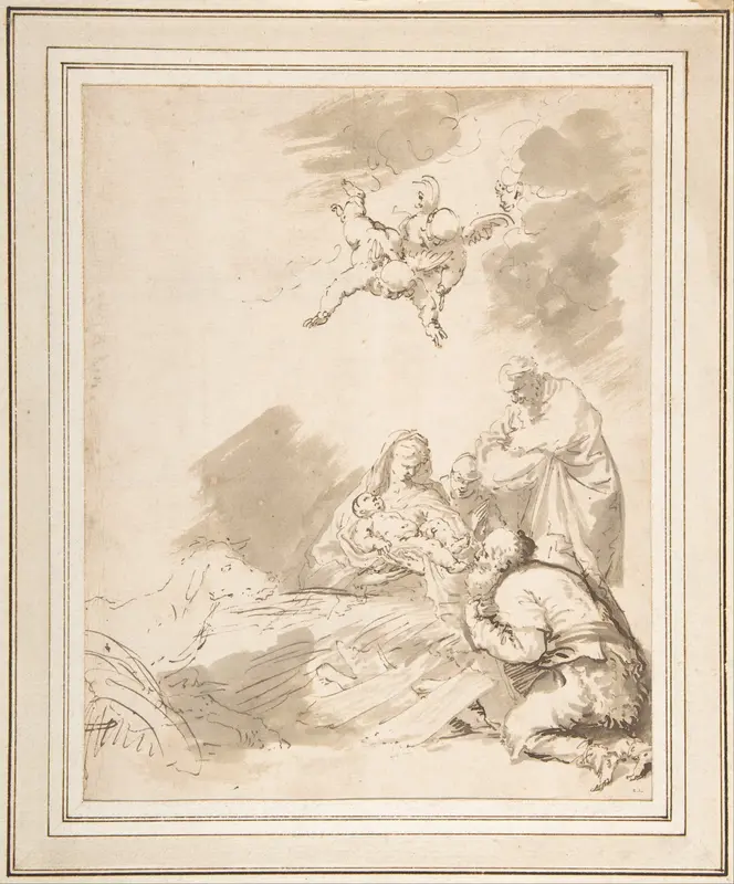 Adoration of the Shepherds Wall Art by Jusepe de Ribera (called Lo Spagnoletto) - High-Resolution Digital Print