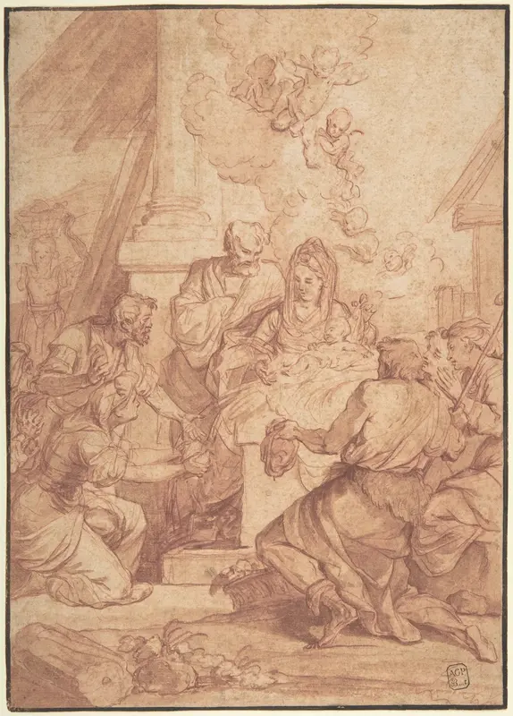 Adoration of the Shepherds Wall Art by Nicolas Bertin - High-Resolution Digital Print