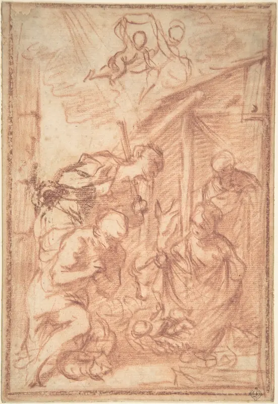 Adoration of the Shepherds Wall Art by Francisco Vieira de Mattos (Il Lusitano) - High-Resolution Digital Print