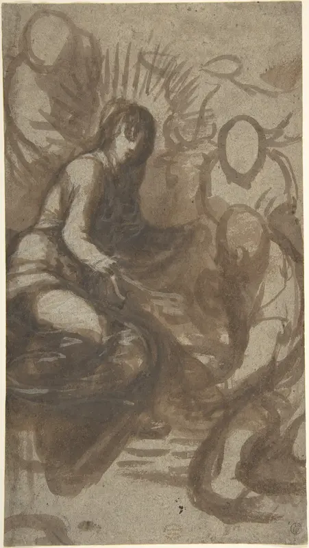 Adoration of the Shepherds(?) Wall Art by Anonymous, Italian, 16th century - High-Resolution Digital Print