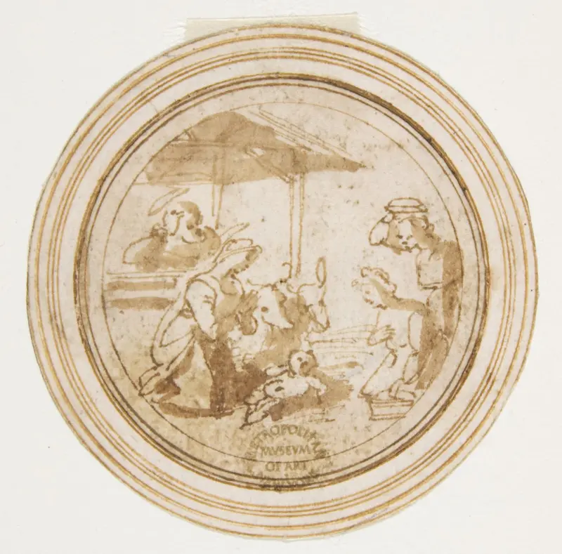 Adoration of the Shepherds Wall Art by Anonymous, Italian, 16th century - High-Resolution Digital Print